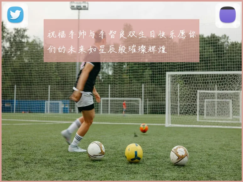 祝福李帅与李智良双生日快乐愿你们的未来如星辰般璀璨辉煌